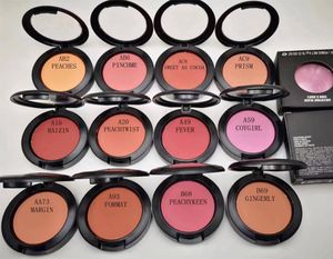 Maquillaje de diseñador Colorete facial Sheertone Blush 12 colores Duradero Natural 6g Maquillaje de lujo Blush8325161