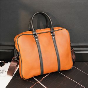 Designer Male Business Single Shoulder Laptop Bag Dwars Sectie Aktetas Computer Pakket Helderige Tas Heren Handtassen Tassen Bags aktetassen