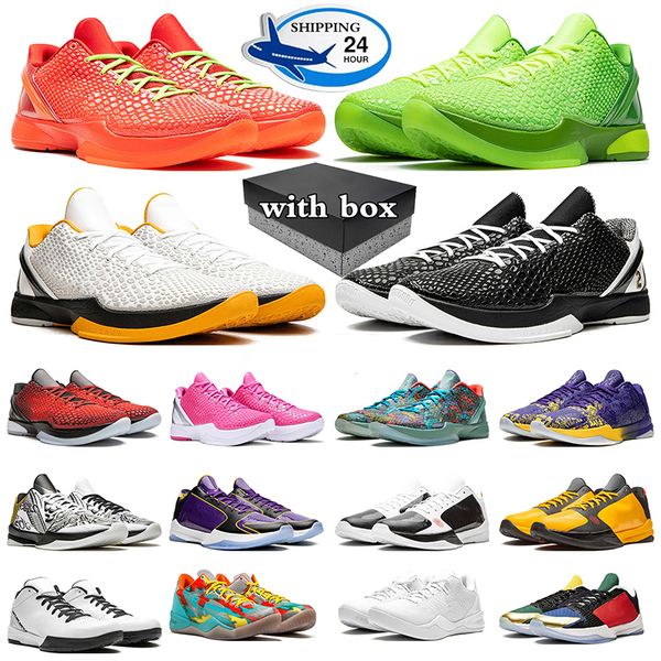 Zapatillas de baloncesto Mamba de diseñador para hombre, zapatillas de deporte Reverse Grinch Champ Lakers Mambacita Gigi Prelude, zapatillas deportivas para hombre