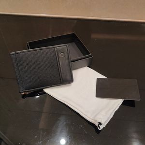 Designer Man Carte Holder tissu en cuir support de carte de commerce de luxe portefeuille de luxe de luxe femme de crédit Pocket Pocket Pocket Mini Purse