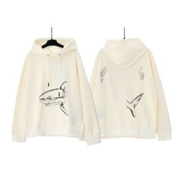 designer man hoodie hoodies met ontwerpen versnellingspookknop roze esthetische trui met capuchon Casual pullover jas dhgate Broken Tail Shark letter gedrukt sweatshirt