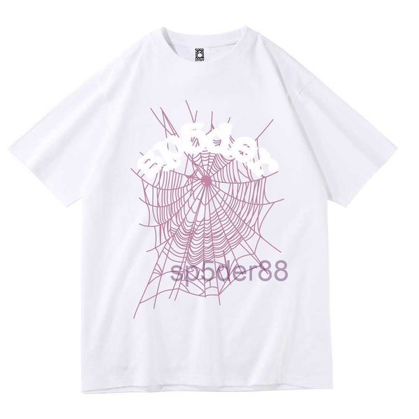 Designer Homme T-shirt Moussant Impression Spider Web Modèle Femmes Tshirt Basketball La Lettre Casual Escalade Étudiants du Collège Montagne Respirant Printemps ERCD