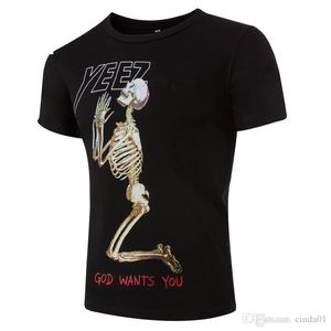 Designer Man T-shirt Tshirt Summer Men Fashion Cool Skulls Imprimé à manches courtes Tops Tops Tee-Shirts Vêtements