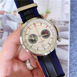 Designer Man Watch Quartz 43mm Malelon -serie Montre Raspless Steel Case Fashion Business Chronograph Automatic Date Movement Watches Men