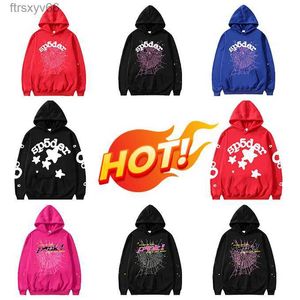 Diseñador Mans Kanyes Spider sudadera con capucha chaqueta de chándal Spi5er 555 sudaderas con capucha moda streetwear sudadera con capucha impresa para hombre y para mujer parejas suéter tendencia rojo negro BF07