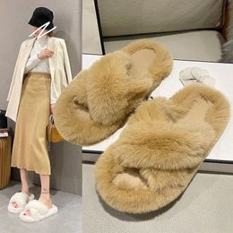Designer Mao Mao Slippers voor dames Uitloper Nieuwe Koreaanse editie Instagram Trendy schoenen voor herfst en winter Huishoudelijke warmte Dames Cotto s8mc#