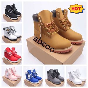 Diseñador Martin Booties Botas Timbeland Bota de tobillo de alta calidad para hombre para mujer Trigo Negro Rosa Azul Blanco Moda al aire libre Clásico Deportes de invierno Tamaño 36-46