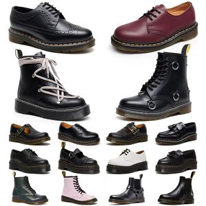 Designer Martins neige hiver Doc Martens Dr Matins bottes cheville plate-forme classique en cuir Oxford Bootom botte d'extérieur