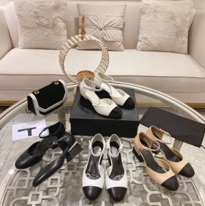 Designer Mary Janes Sandales Robe Chaussures Femmes Chunky Heek Ballerines Sandale De Luxe Perle Talon En Cuir De Veau Sandale Perles D'imitation