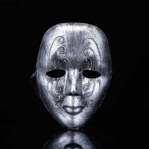 Masques de créateurs 1pc rétro plastique cosplay Halloween photographie accessoires masque complet mascarade effrayant fête jouets film costumes pour adultes fournitures