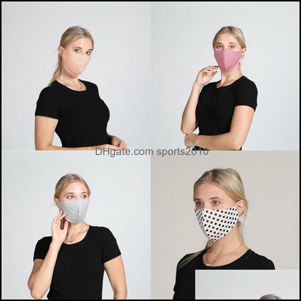 Máscaras de diseñador Respirador a prueba de polvo Reutilizable Mascarilla Lavable Buenas mascarillas Personalidad Tipo V Oreja colgante Ajuste Moda Pre Dhiwf