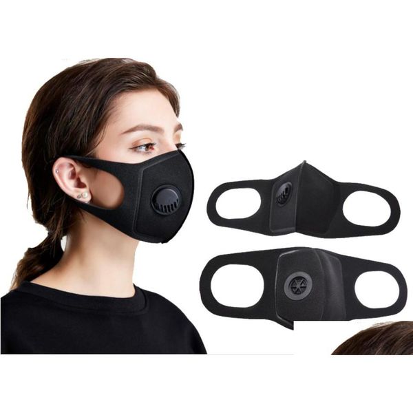 Masques de créateurs Masque facial Masques anti-poussière anti-pollution Pm2.5 Insert de filtre à charbon actif peut être lavé Drop Delivery Home Garden Hous Dhmx1
