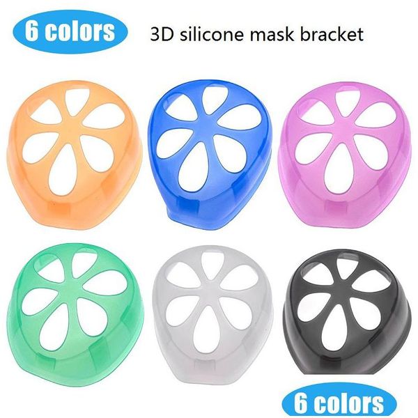 Mascaras de diseñador Masquilla Face Marco de soporte interno Cool Reable Sile Masks Soporte para obtener más espacio para una entrega de gota de respiración cómoda Hom Dhzy