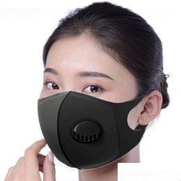 Designer maskers modeontwerper gezichtsmasker met ademen vaes luchtfilter wasbaar herbruikbare ADT maskers spons zwart beschermend 1686 t2 dhsrd