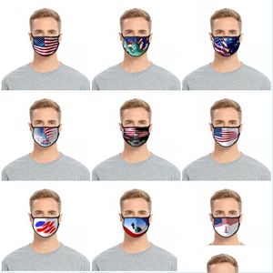 Masques de créateurs Masque facial de mode Coupe-vent Mascarilla Respirateur réutilisable Adts Enfants Chat USA Drapeau Suspendu Oreille Commande D'essai 2 2Fd D Dhp8D