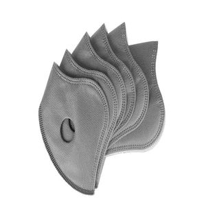Designer maskeert vijf lagen sportmasker filter geactiveerde koolstof neopreen pad wasbaar stofdichte pakking super snelle levering DHS 158 dr Dht9m