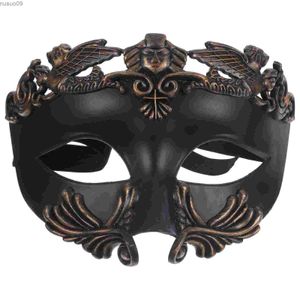 Máscaras de diseñador Mitología griega Decoración Máscara Prop Mascarada Media cara Halloween Cosplay Fotografía Plástico Fiesta Suministro Hombre