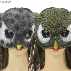 Masques de créateurs Halloween Full Face Owl Masque PU Matériel Animal Carnaval Masque pour Femme Costume Party Cosplay Props Performance Accessoires