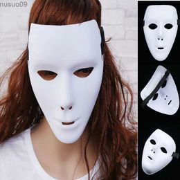 Masques de créateurs Halloween PVC Blanc Masque Hip-Hop Hommes et Femmes Danse Eyemasks Party Cosplay Costume Décoration De Mariage Prop