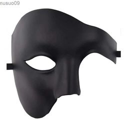 Masques de créateurs Halloween Steampunk Phantom Mascarade Cosplay Masque ABS Plastique Demi-Visage Hommes / Femmes Punk Carnaval Costume Accessoires