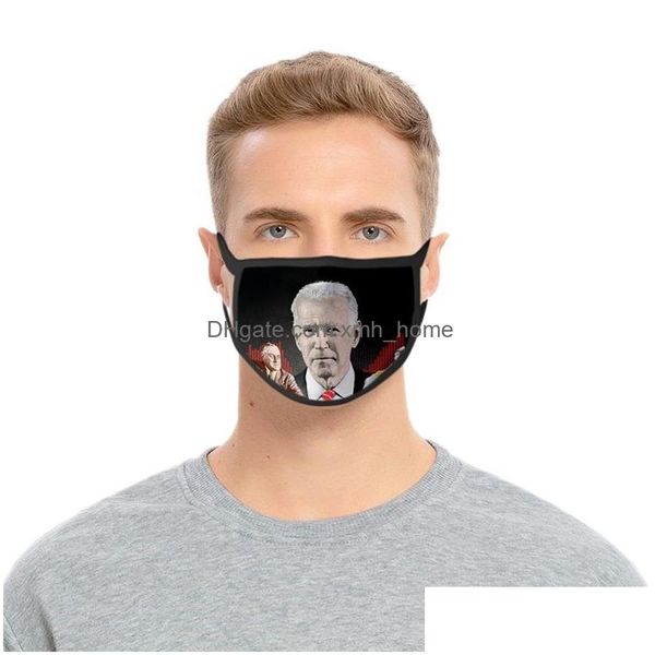 Designer Masks Joe Biden Face Masks President Candidate Mascarilla Fashion Reusable Smoke Protect Respirator Washable Custom Adt Chi Dhrmc