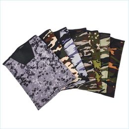 Masques de concepteur en plein air Magic Scarpe pliable hommes Respirable Neck Gaiter Protection de camouflage de vent anti-poussière Masque solaire Dhodw