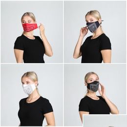 Masques de créateurs réutilisables en tissu de coton Masques lavables Mascarilla respirateur anti-poussière suspendus oreille couleur correspondant à la noix de cajou moyenne SI Dht3M