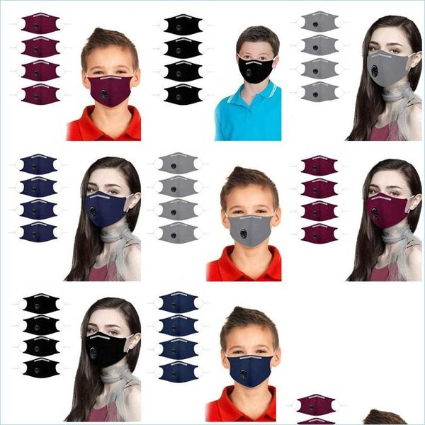 M￡scaras de dise￱ador Mascaras de cara lavables reutilizables Polvo Mascara Anti Haze Respirador A prueba de viento sin filtro Ventilaci￳n de orejas colgantes 4 3 DHPLB