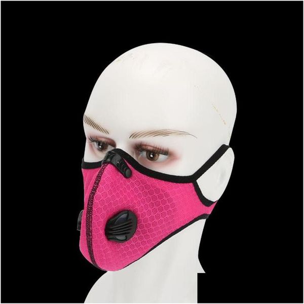 Masques de concepteur Masque de protection d'équitation Couleurs MTI 5 couches Filtre Filtres remplaçables Masques Masques Poussière Respirateur étanche 6 2 Dhgtc