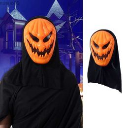 Ontwerper Maskers Terreur Halloween Plastic Oranje Duivel Masker Zacht Realistisch Gezicht Nieuwigheid Pompoen Duivel Maskerade Prestaties Kostuums Rekwisieten