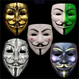 Masques de créateurs V pour Vendetta Masque Halloween Horreur Masques Party Maske Mascarade Cosplay Masque Effrayant Drôle Terreur Mascara Méchant Blague Maska