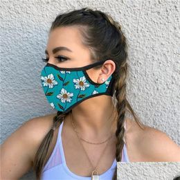 Designer maskers zou ju gezicht masker stofdichte wasbaar ademende mode polychromatische opvouwbare vrouw man stof mond maskers drop leveren dhrhr