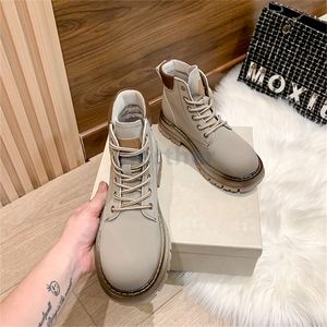 Designer Matin Boot Leather Boots Platform Bootjes Casual Sneakers Schoenen Gray Geel Luxe Dames Normancho Vetergrootte 35-41