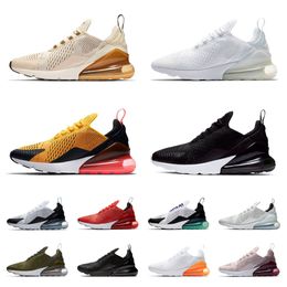 Designer Max 270 Chaussures Casual Hommes Femmes 270s Air React Triple Noir Blanc Royal Bred Be True Metallic Gold Barely Rose Olive Dusty Cactus Midnight Navy Baskets De Sport