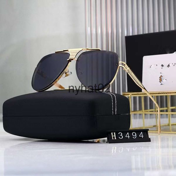 Designer Mayba Lunes Cycle Luxury Polarize Sports Lunettes de soleil pour femme Mens New Fashion Baseball Golden Black Alloy Cat Eye Lady Run Sun Glasse