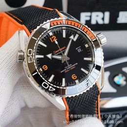Designer MECHECHICAL WESTES OUJIA HAIMA 600 Quarter Orange Watch Japan 8215 Mouvement modifié 8900 Splating Machinery Diving Machinery