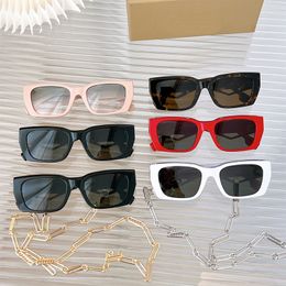 Designer hommes et femmes mode lunettes de soleil chaîne en métal tempérament haut de gamme Conduire une voiture lunettes de soleil top 1: 1 boîte d'emballage d'origine BE4336