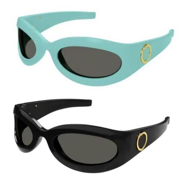 Designer hommes et femmes lunettes de soleil rondes 1247 protection UV mode restauration prim ovale lunettes à monture complète boîte aléatoire GG1247S294h