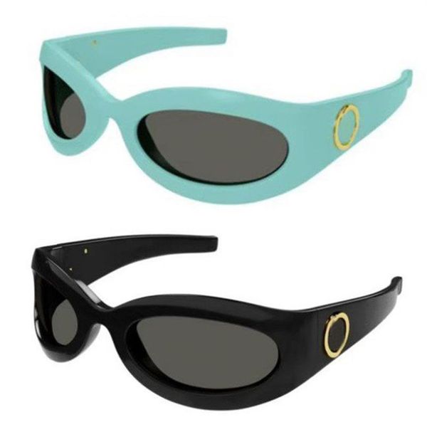 Designer hommes et femmes lunettes de soleil rondes 1247 protection UV mode restauration prim ovale lunettes à monture complète boîte aléatoire GG1247S204p