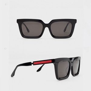 Gafas de sol de diseñadores para hombres y mujeres Linea Rossa Fashion Brand SPR09A Negro cuadrado Show Gafas de sol Luxury Glass Lens Caja de cajas
