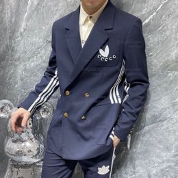 Designer Men Blazer Jacket Coat G Letters Business Casual Slim Fit Formal Costume Blazer Men Suit Top Pant
