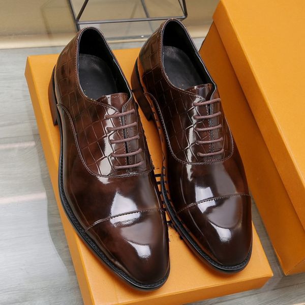 Designer Hommes Business Robe Chaussures Chaussures En Cuir Mode Talon Bas Fringe Printemps Bottines Vintage Classique Mâle Casual Avec boîte 38-45