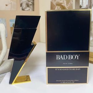 Designer Men Cologne Bad Boy Male Spray Parfums 100ML EDT Naturel Classique Longue Durée Parfums Agréables Pour Cadeau 3.4 FL.OZ Vie Quotidienne Parfum Charmant En Gros