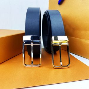 Designer Men Design Belts Classic Fashion Casual Letter Smooth Buckle Damesheren Lederen riembreedte 3,8 cm