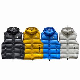 Designer Men Fashion High Quality Down Vest Comfort Warmth doit avoir pour les activités de plein air froides plumes sans manches à manches multiples couleurs disponibles