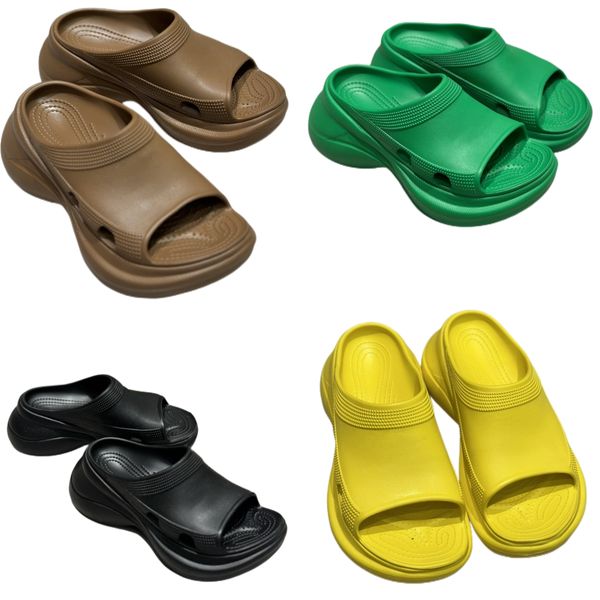 Diseñador Hombres Zapatilla de espuma Mujer Zapato Precio al por mayor Verano Playa Chanclas Sandalias para la cabeza Cuero Plano Cinturón hebilla sandalias Hotel Baño con caja tamaño 35-44