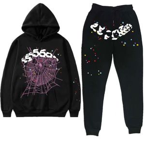 Designer Hommes Sweat à capuche Spider Sweat à capuche Survêtement Femmes Pull à capuche rose Jogging Quatre saisons Spider Web Graphic Hip Hop Pantalon à capuche Ensemble Survêtement à manches longues