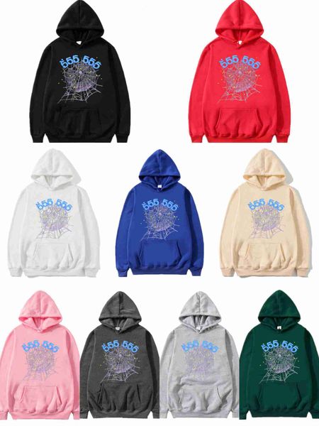 Designer Men Hoodie Femmes Fashion Spider Web Coat Pullover Sweatshirts imprimé Hooded Livraison gratuite XB1F