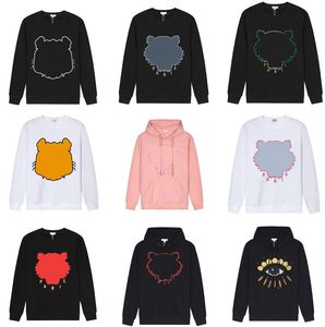 Designer Hommes Hoodies High street Broderie Sweat à capuche Tiger Head pull à capuche pull à capuche Pull Streetwear Hoodies Casual Loose Top à manches longues Top