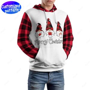 Designer Hommes Sweats à capuche Sweatshirts personnalisés à motifs Joyeux Noël Hip-Hop Rock Caps Casual Athleisure Sports Outdoor Gros Sweat à capuche Vêtements grande taille S-5XL